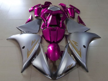 Billige Matt Silber Rosa 2012-2014 Yamaha YZF 1000 R1 Motorrad Verkleidung