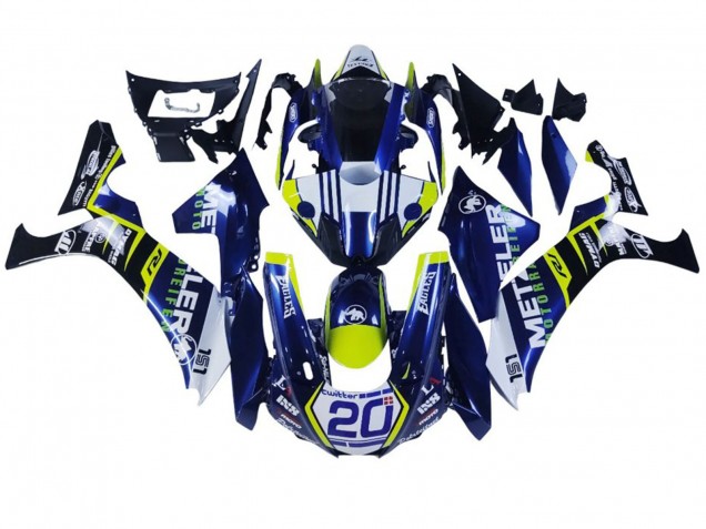 Billige Weiß Blau Gelb Schwarz 2020-2025 Yamaha YZF 1000 R1 Motorrad Verkleidung