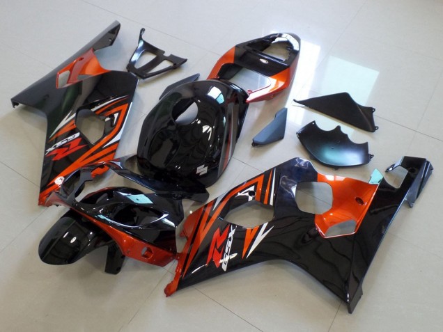 Billige Glänzendes Schwarz Orange 2004-2005 Suzuki GSXR 600 / GSXR 750 Motorrad Verkleidung