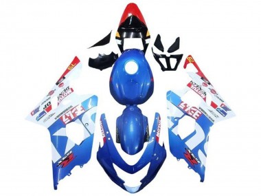 Billige Blau Weiß Rot Motul 2004-2005 Suzuki GSXR 600 / GSXR 750 Motorrad Verkleidung