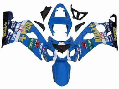 Billige Blau Grün Schwarz Gelb Rizla 2004-2005 Suzuki GSXR 600 / GSXR 750 Motorrad Verkleidung