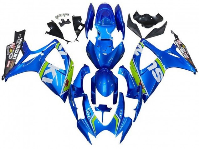 Billige Blau Weiß Grün Schwarz 2006-2007 Suzuki GSXR 600 / GSXR 750 Motorrad Verkleidung