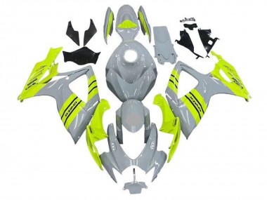 Billige Grau Neon Gelb 2006-2007 Suzuki GSXR 600 / GSXR 750 Motorrad Verkleidung