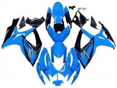 Billige Hellblau Schwarz 2006-2007 Suzuki GSXR 600 / GSXR 750 Motorrad Verkleidung