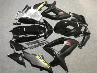Billige Matt Schwarz Glänzendes Schwarz Gelb 2006-2007 Suzuki GSXR 600 / GSXR 750 Motorrad Verkleidung