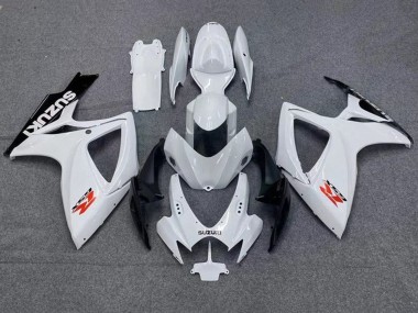 Billige Weiß Schwarz Rot 2006-2007 Suzuki GSXR 600 / GSXR 750 Motorrad Verkleidung