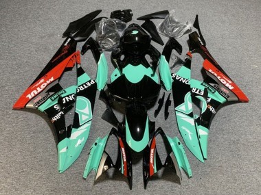 Billige Hellgrün Rot Schwarz Petronas Motul 2006-2007 Yamaha YZF R6 Motorrad Verkleidung