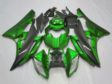 Billige Grün Matt Schwarz 2006-2007 Yamaha YZF R6 Motorrad Verkleidung