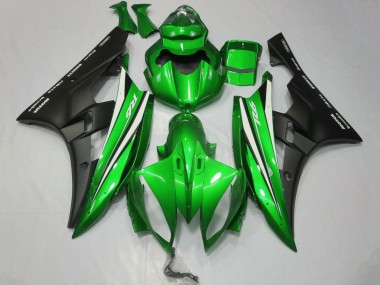 Billige Grün Weiß Matt Schwarz 2006-2007 Yamaha YZF R6 Motorrad Verkleidung