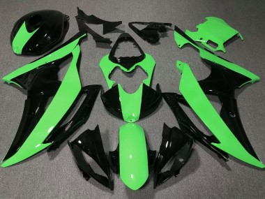 Billige Grün Glänzendes Schwarz 2008-2016 Yamaha YZF R6 Motorrad Verkleidung