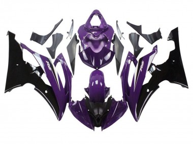 Billige Lila Glänzendes Schwarz 2008-2016 Yamaha YZF R6 Motorrad Verkleidung