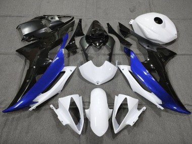 Billige Weiß Blau Glänzendes Schwarz 2008-2016 Yamaha YZF R6 Motorrad Verkleidung