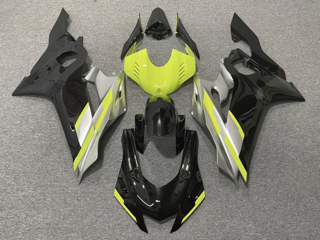 Billige Grau Neon Gelb Glänzendes Schwarz 2017-2023 Yamaha YZF R6 Motorrad Verkleidung