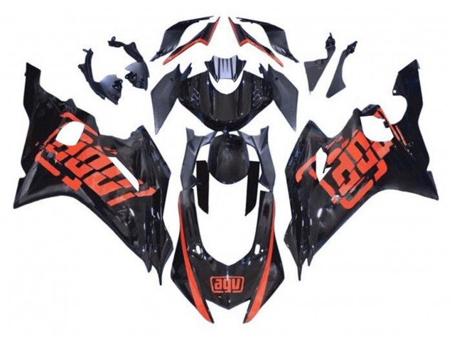 Billige Glänzendes Schwarz Rot AGV 2017-2023 Yamaha YZF R6 Motorrad Verkleidung