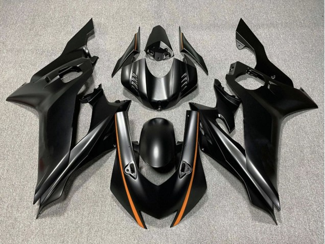Billige Matt Schwarz Orange 2017-2023 Yamaha YZF R6 Motorrad Verkleidung