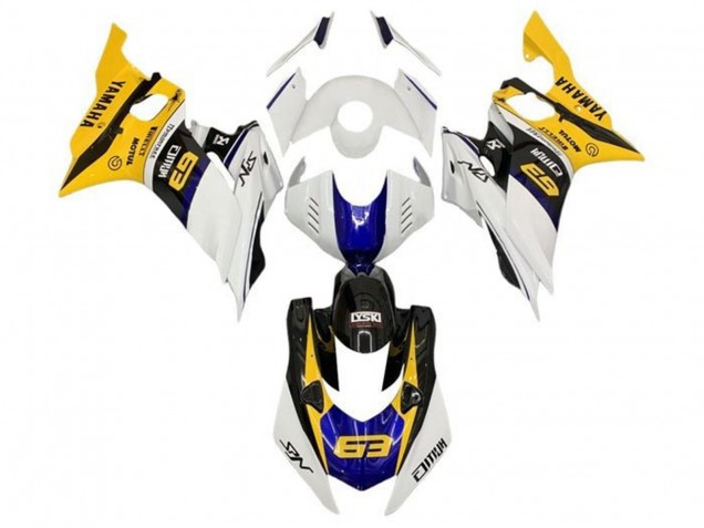 Billige Weiß Gelb Blau Schwarz 2017-2023 Yamaha YZF R6 Motorrad Verkleidung