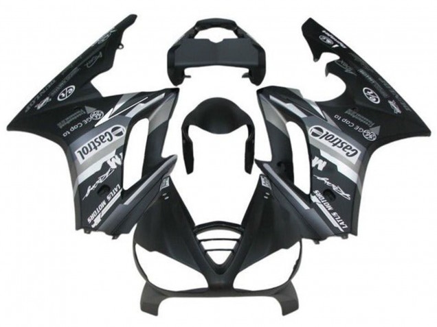 Billige Grau Matt Schwarz 2009-2012 Triumph Daytona 675 Triple Motorrad Verkleidung