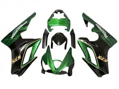 Billige Grün Glänzendes Schwarz 2009-2012 Triumph Daytona 675 Triple Motorrad Verkleidung