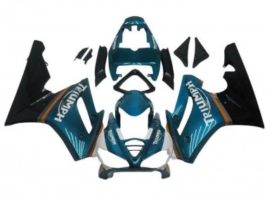 Billige Blau Grün Blau Glänzendes Schwarz 2009-2012 Triumph Daytona 675 Triple Motorrad Verkleidung