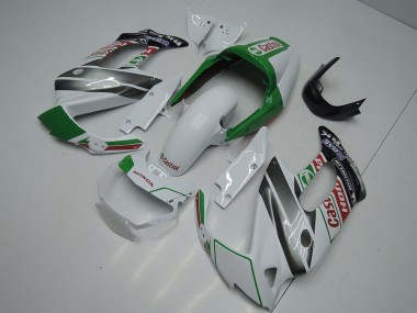 Billige Honda VTR1000F Motorrad Verkleidung 1997-2005 - Weiss Grun Glanzendes Schwarz Castrol