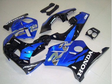 Billige Blau Glänzendes Schwarz 1988-1989 Honda CBR250RR MC19 Motorrad Verkleidung