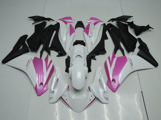 Billige Honda CBR250RR Motorrad Verkleidung 2011-2015 - Weiss Rosa Matt Schwarz