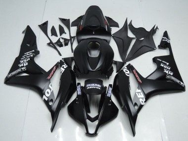 Billige Honda CBR600RR Motorrad Verkleidung Kit 2007-2008 - Matt Schwarz Weiss Repsol