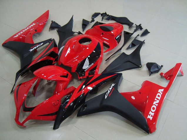 Billige Honda CBR600RR Motorrad Verkleidung 2007-2008 - Rot Matt Schwarz OEM Stil