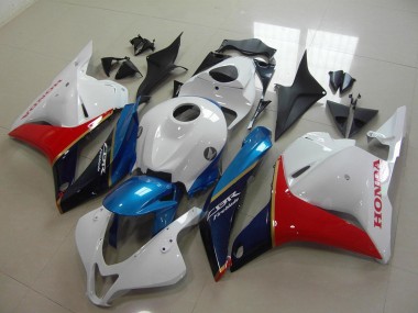 Billige Honda CBR600RR Motorrad Verkleidung 2009-2012 - Weiss Blau Rot Glanzendes Schwarz