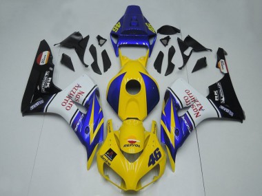 Billige Honda CBR1000RR Motorrad Verkleidung 2006-2007 - Blau Gelb Weiss Glanzendes Schwarz Rot Nastro Azzurro