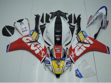 Billige Honda CBR1000RR Motorrad Verkleidung 2008-2011 - Weiss Rot Gelb Schwarz Givi 93