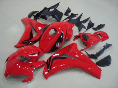 Billige Honda CBR1000RR Motorrad Verkleidung Kit 2008-2011 - Rot Glanzendes Schwarz OEM Stil