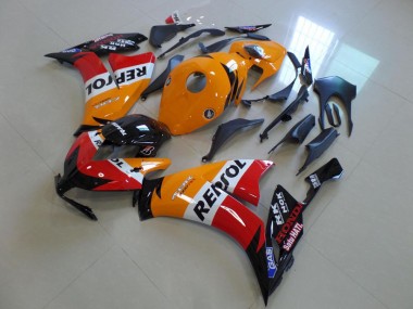 Billige Honda CBR1000RR Motorrad Verkleidung 2012-2016 - Orange Weiss Rot Glanzendes Schwarz Repsol