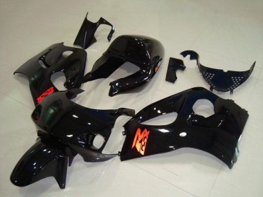 Billige Suzuki GSXR 600 Motorrad Verkleidung 1996-2000 - Glanzendes Schwarz