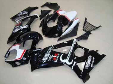 Billige Suzuki GSXR 1000 Motorrad Verkleidung 2007-2008 - Glanzendes Schwarz Rot Relentless