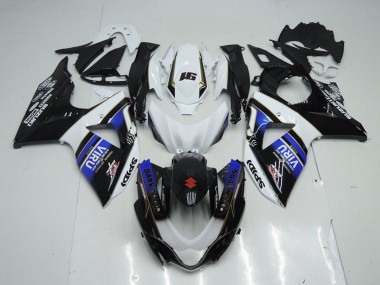 Billige Suzuki GSXR 1000 Motorrad Verkleidung 2009-2016 - Weiss Blau Schwarz Viru