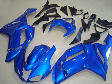 Billige Kawasaki ZX6R Abs Motorrad Verkleidungen 2007-2008 - Blau