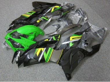 Billige Kawasaki ZX6R Motorrad Verkleidung 2019-2022 - Grun Schwarz Gelb