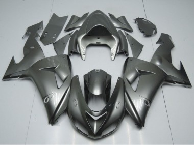 Billige Kawasaki ZX10R Motorrad Verkleidung 2006-2007 - Glanzendes Grau