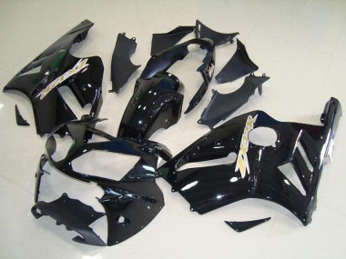 Billige Kawasaki ZX12R Motorrad Verkleidung Kit 2002-2006 - Glanzendes Schwarz