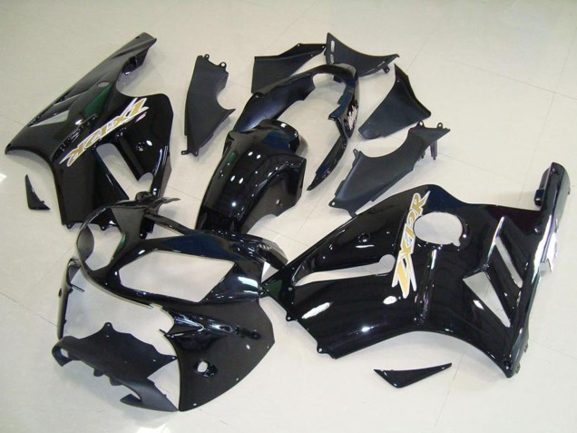 Billige Kawasaki ZX12R Motorrad Verkleidung Kit 2002-2006 - Glanzendes Schwarz