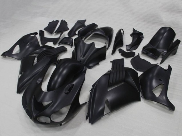 Billige Kawasaki ZX14R ZZR1400 Motorrad Verkleidung 2006-2011 - Matt Schwarz