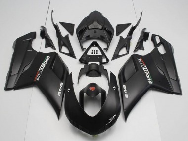 Billige Ducati 848 Motorrad Verkleidung 2007-2014 - Matt Schwarz Corse