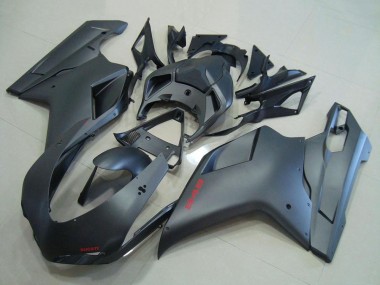 Billige Ducati 848 Motorrad Verkleidung 2007-2014 - Matt Schwarz