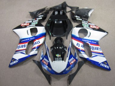 Billige Weiß Blau Rot Schwarz Vilvo Fimer Sterilgarda 1998-2002 Yamaha YZF R6 Motorrad Verkleidung