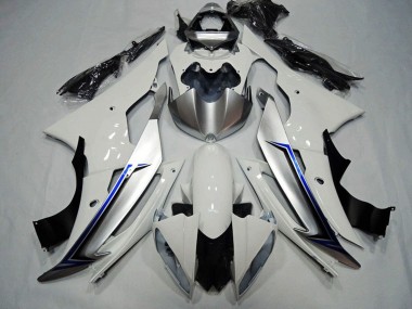 Billige Weiß Blau Schwarz 2008-2016 Yamaha YZF R6 Motorrad Verkleidung Kit