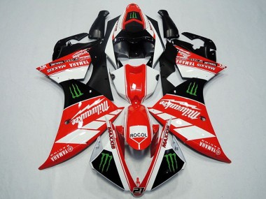 Billige Yamaha YZF R1 Motorrad Verkleidung 2012-2014 - Weiss Grau Glanzendes Schwarz Grun Monster Milwaukee Maxxis Rocol