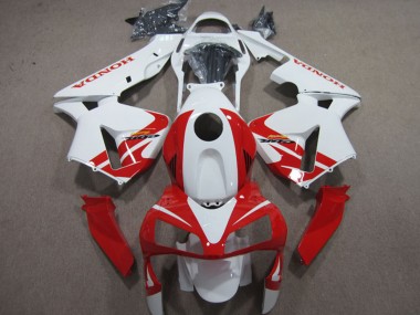 Billige Weiß Rot 2003-2004 Honda CBR600RR Motorrad Verkleidung