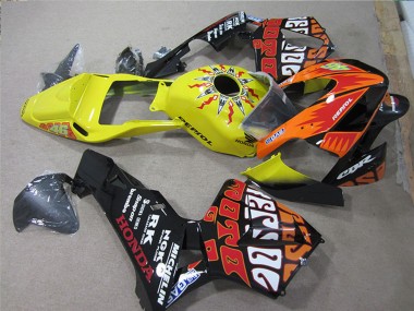 Billige Schwarz Orange Gelb Rossi Repsol 2005-2006 Honda CBR600RR Motorrad Verkleidung