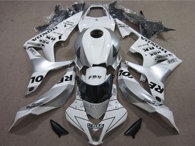 Billige Weiß Silber Schwarz Repsol 2007-2008 Honda CBR600RR Motorrad Verkleidung